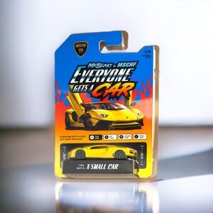 2021 Everyone Gets A Car Mr. BEAST + MSCHF 1:64 Yellow X-Small Car Lamborghini